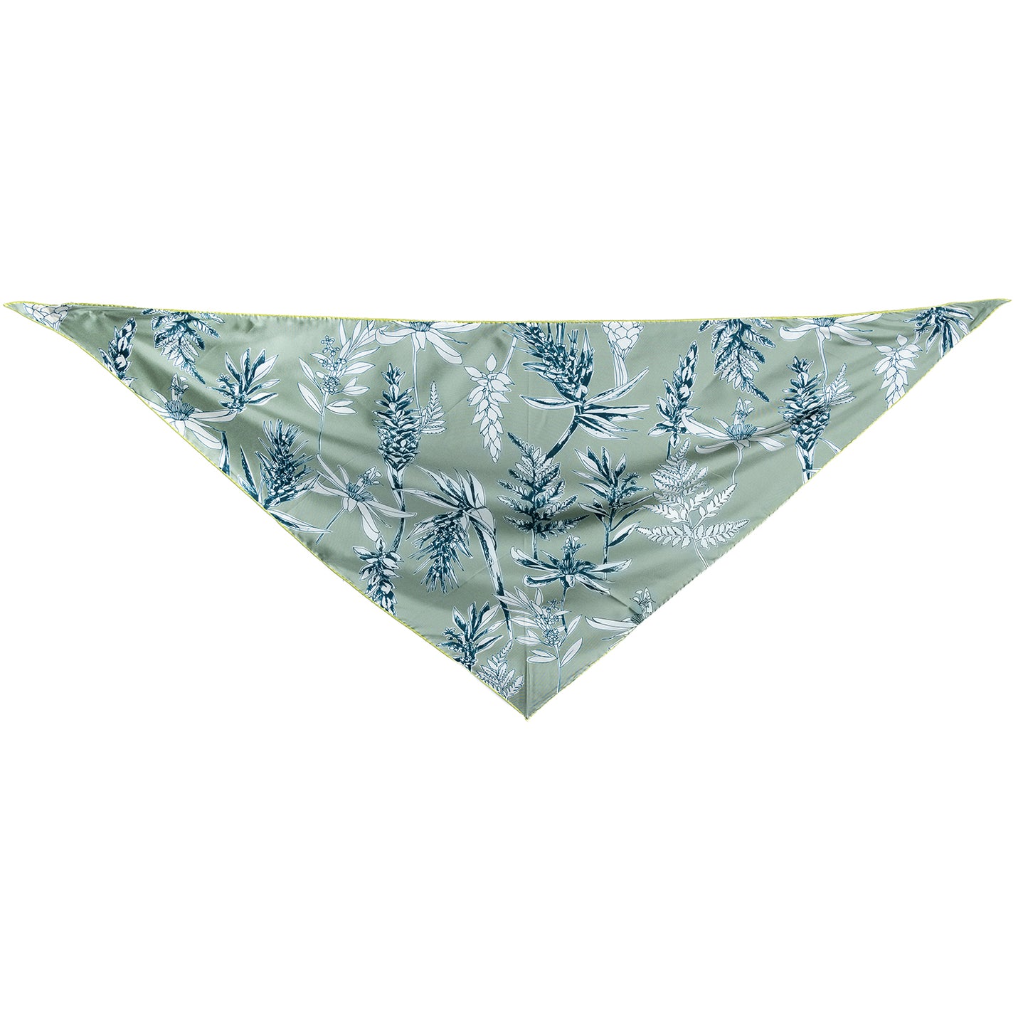 Botanical Symphony Silk Bandana in Sage