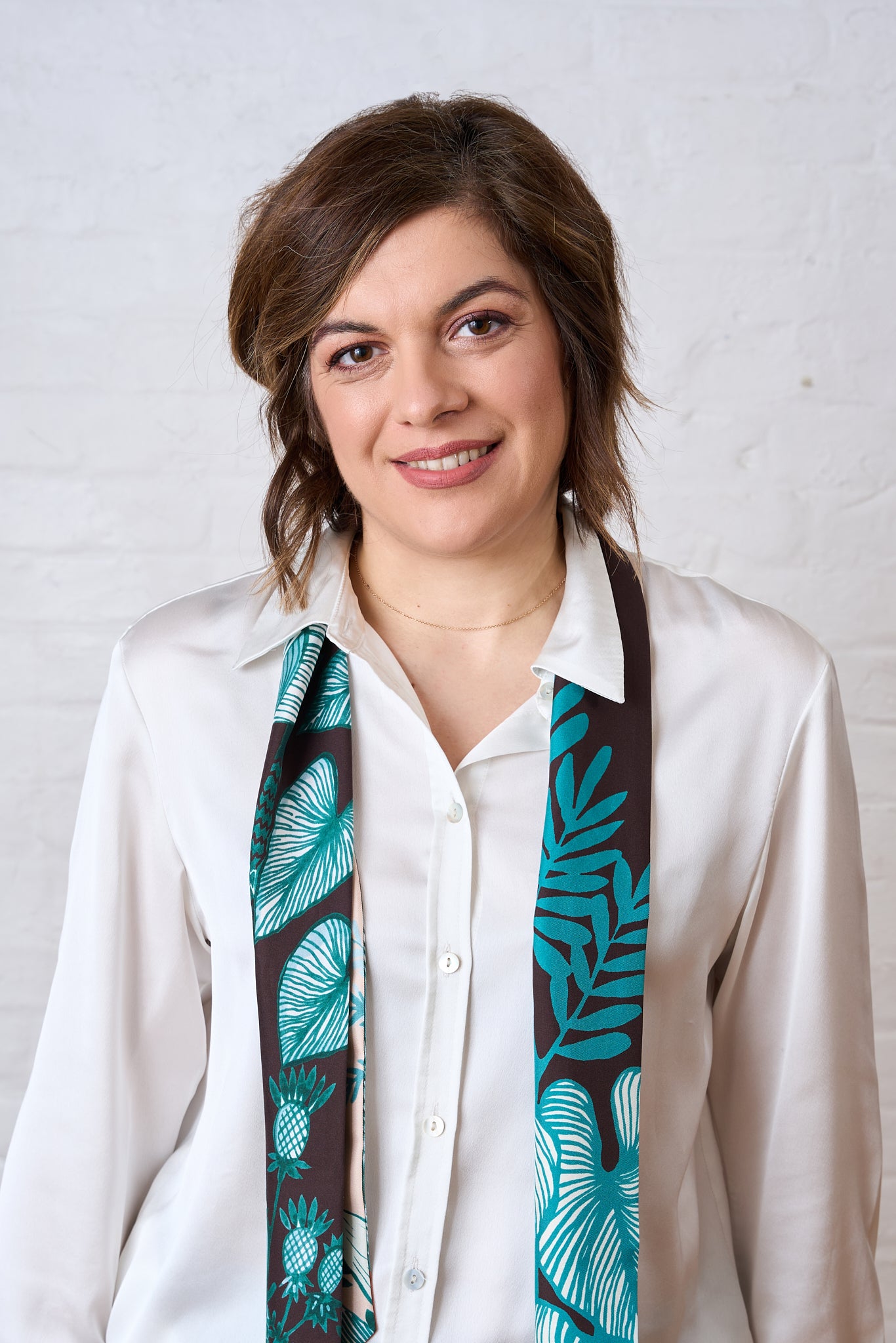 Tropical Botanica Silk Ribbon - Chocolate (13x140cm)