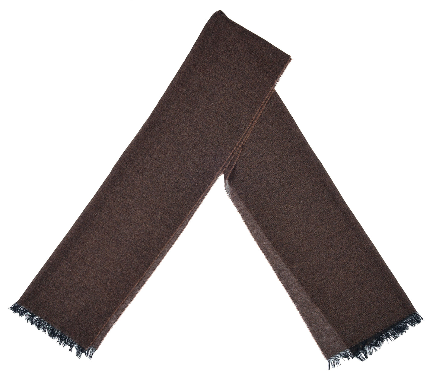 Chocolate Cashmere Shawl – Made in Italy (47 x 180 cm)