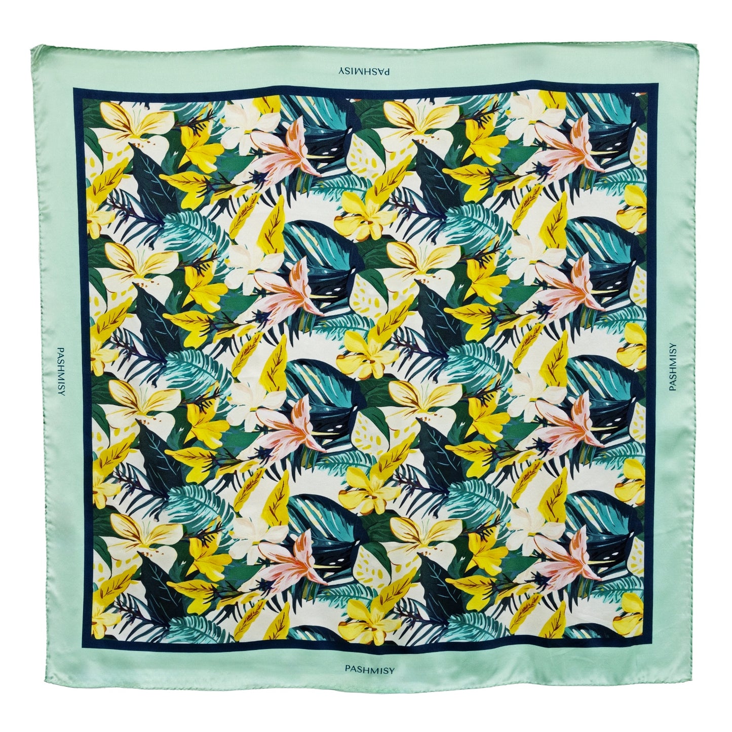 Pistachio Exotic Paradise Silk Scarf