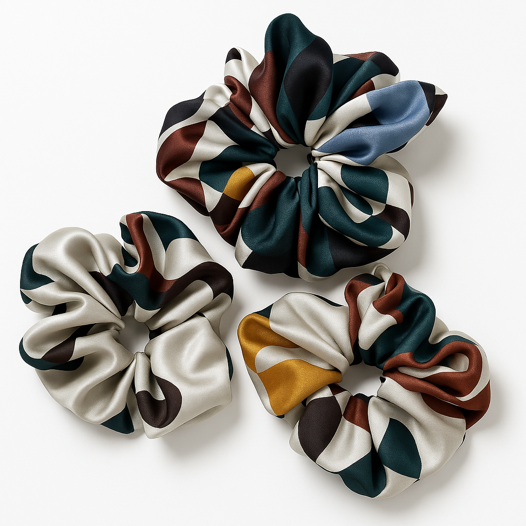 Deep Forest Silk Scrunchie
