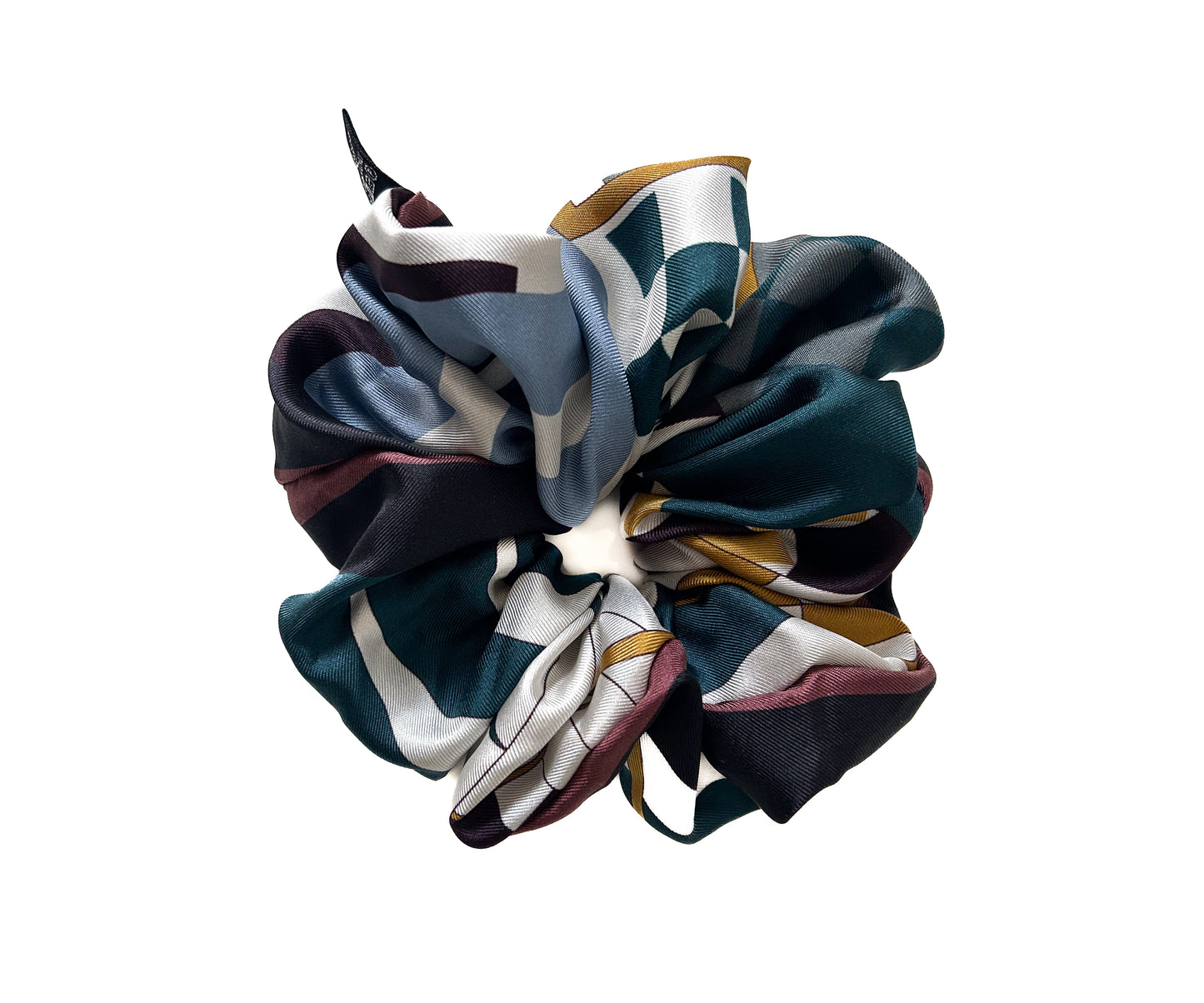 Deep Forest Silk Scrunchie