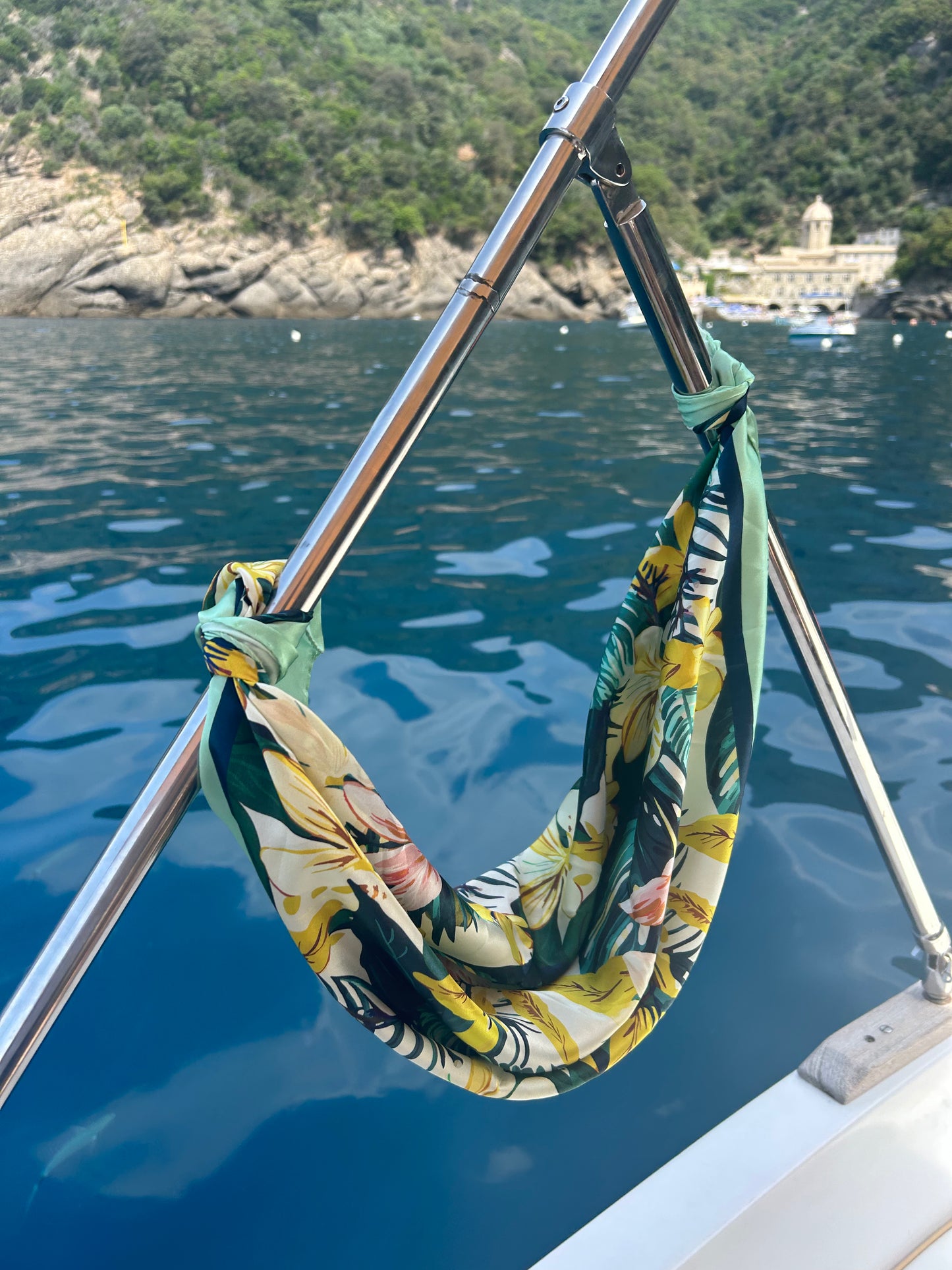 Pistachio Exotic Paradise Silk Scarf