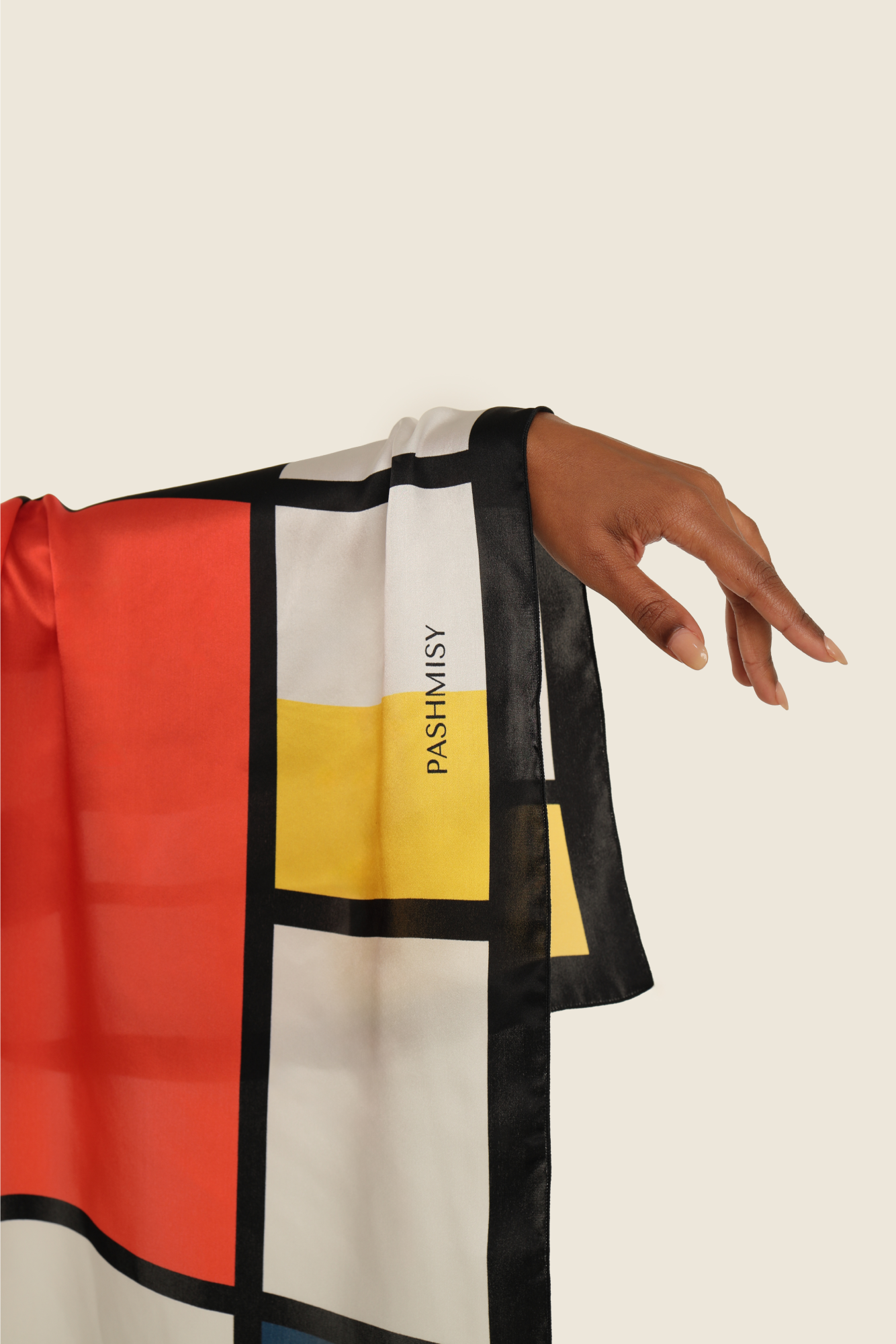 Mondrian Art Square Silk Scarf