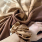 Bronze Animal Print Scrunchie