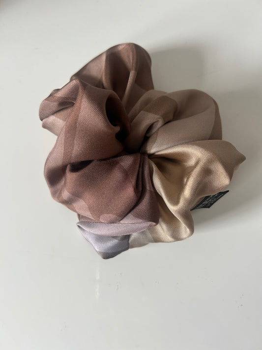 Bronze Animal Print Scrunchie