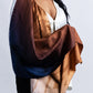 Silk Scarf in Bronze with Animal Print