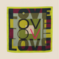 Colourful Love Silk Scarf - Lime