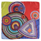Prismatic Geometry Silk Scarf – Italian Square Silk Scarf (53 × 53 cm)