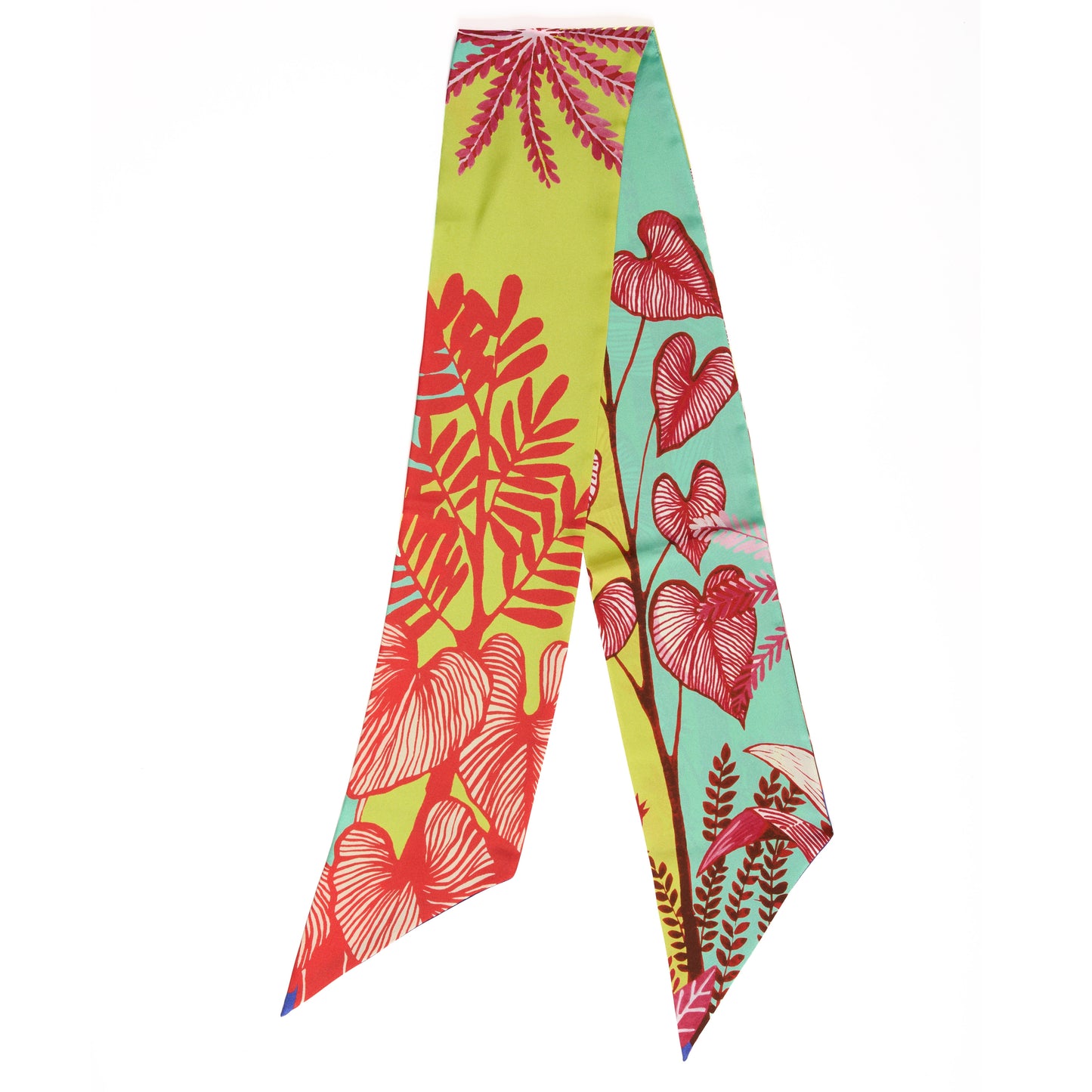 Vibrant Tropical Silk Ribbon (13x140cm)