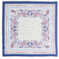 Blue Paisley Cotton Bandana Scarf – Square Cotton Scarf (70 × 70 cm)