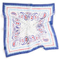 Blue Paisley Cotton Bandana Scarf – Square Cotton Scarf (70 × 70 cm)