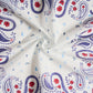 Blue Paisley Cotton Bandana Scarf – Square Cotton Scarf (70 × 70 cm)