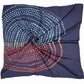 Midnight Polka Charm Italian Silk Square Scarf (90 x 90 cm)