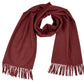 Burgundy Wool Shawl – Made in Italy (50 x 200 cm)