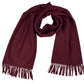 Bordeaux Wool Shawl – Made in Italy (50 x 200 cm)