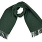 Forest Green Wool Shawl – Made in Italy (50 x 200 cm)