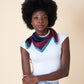 Burgundy Polka Charm – Italian Silk Square Scarf (70 x 70 cm)