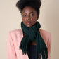 Forest Green Wool Shawl – Made in Italy (50 x 200 cm)