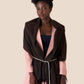 Chocolate Cashmere Shawl – Made in Italy (47 x 180 cm)