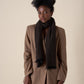 Chocolate Cashmere Shawl – Made in Italy (47 x 180 cm)
