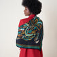 Emerald Paisley Elegance Italian Silk Square Scarf (90 x 90 cm)