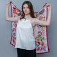 Floral Eden in Pink and Magenta – Italian Silk Square Scarf (90 x 90 cm)