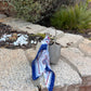 Blue Paisley Cotton Bandana Scarf – Square Cotton Scarf (70 × 70 cm)
