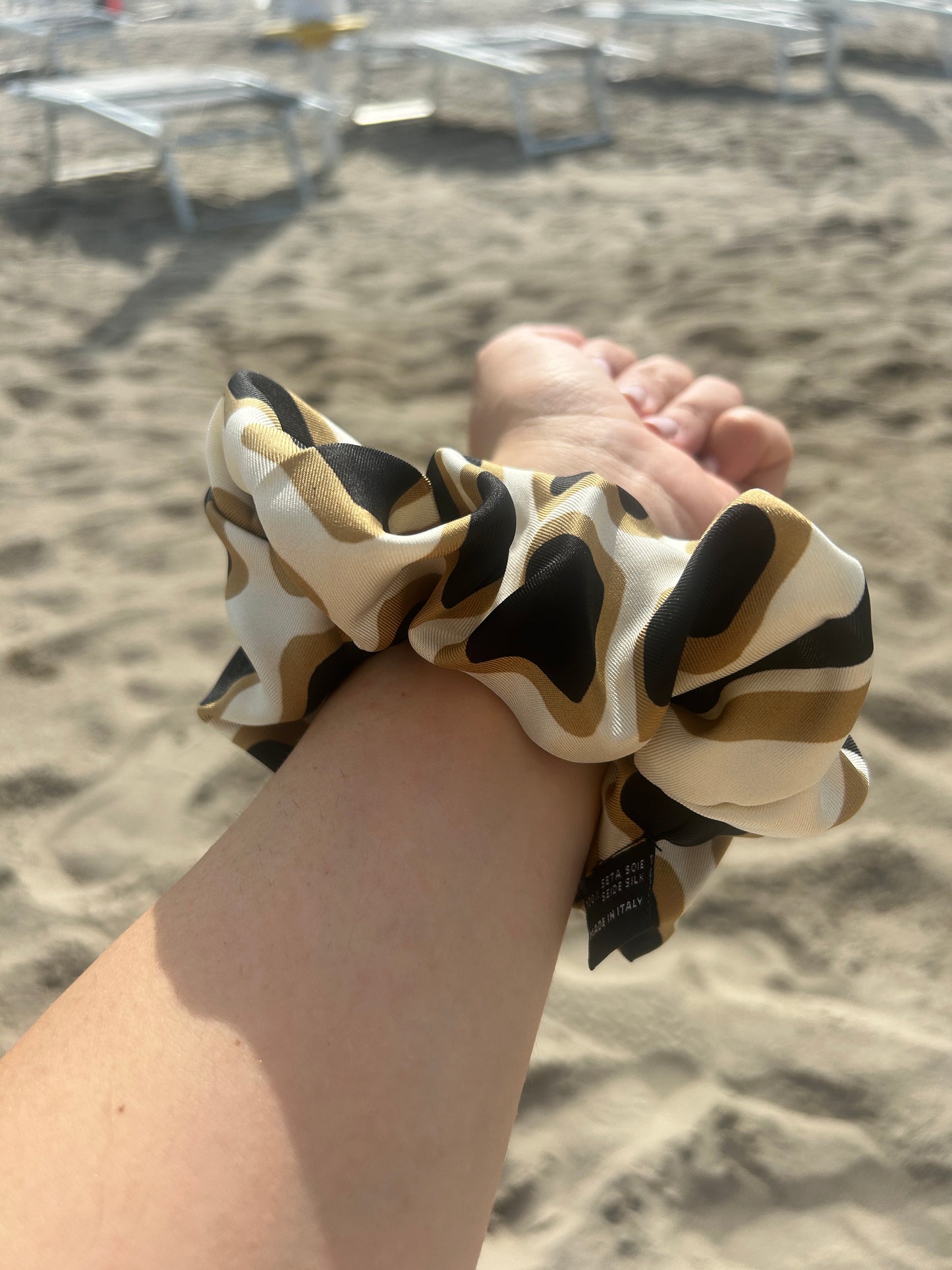 Golden Waves Scrunchie