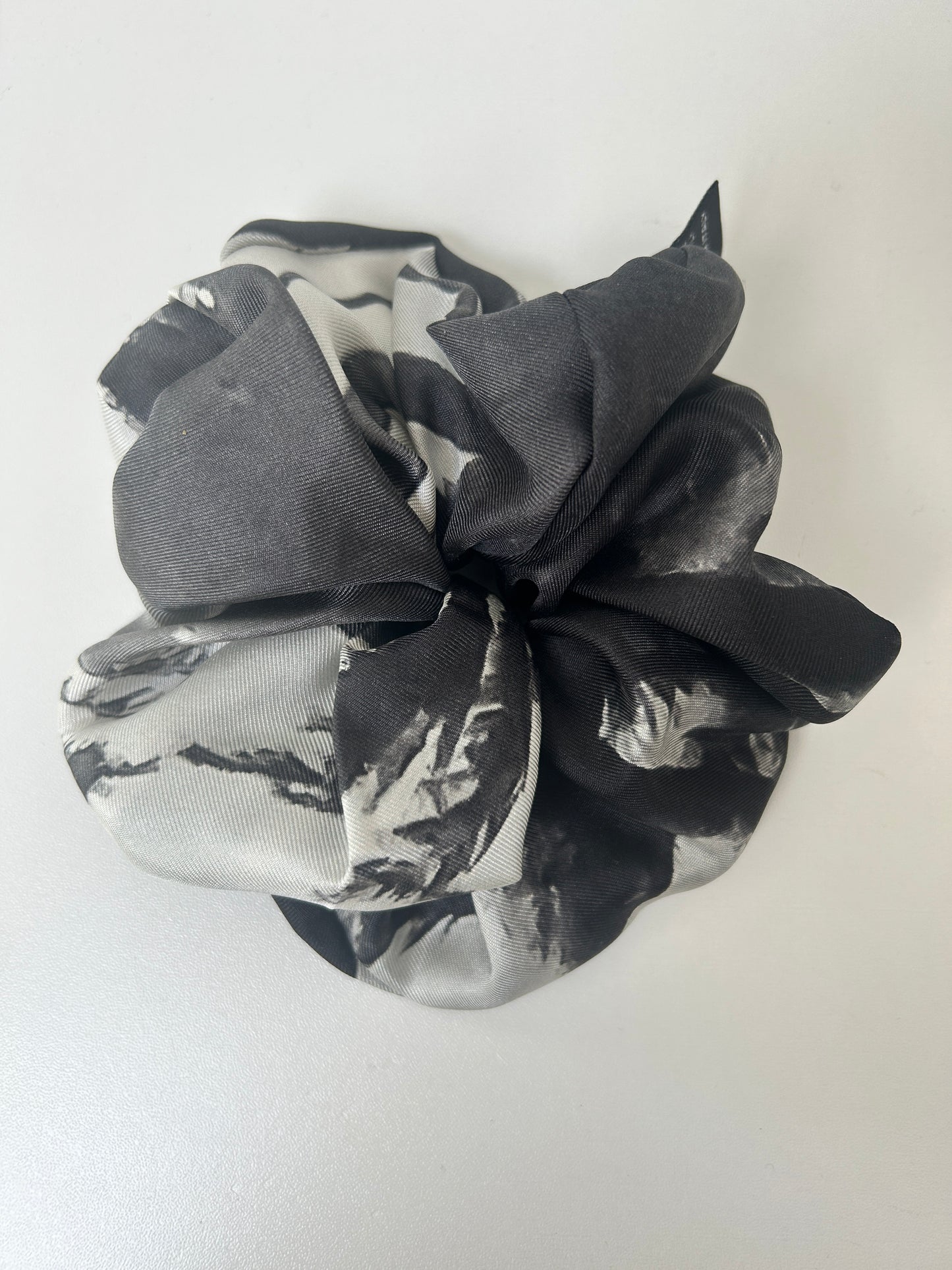 Black Marble Scrunchie
