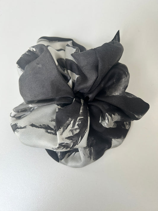Black Marble Scrunchie