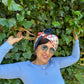 Floating Sealife Long Silk Scarf
