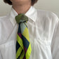 Pre-Loved Love Silk Scarf - Lime (53x53cm)