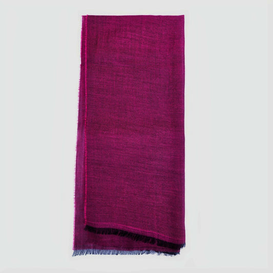Soft Plum Cashmere Shawl (50 x 180 cm)