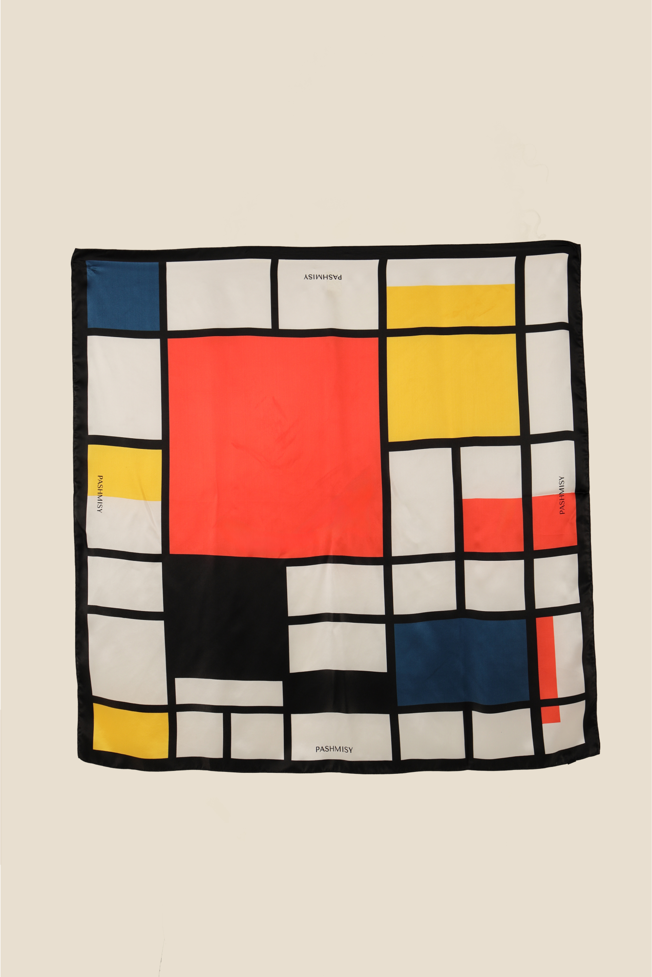 Mondrian Art Silk Scarf