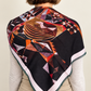 Mosaic Nocturne Italian Wool Scarf