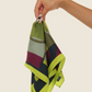 Pre-Loved Love Silk Scarf - Lime (53x53cm)