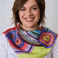 Prismatic Geometry Silk Scarf – Italian Square Silk Scarf (53 × 53 cm)