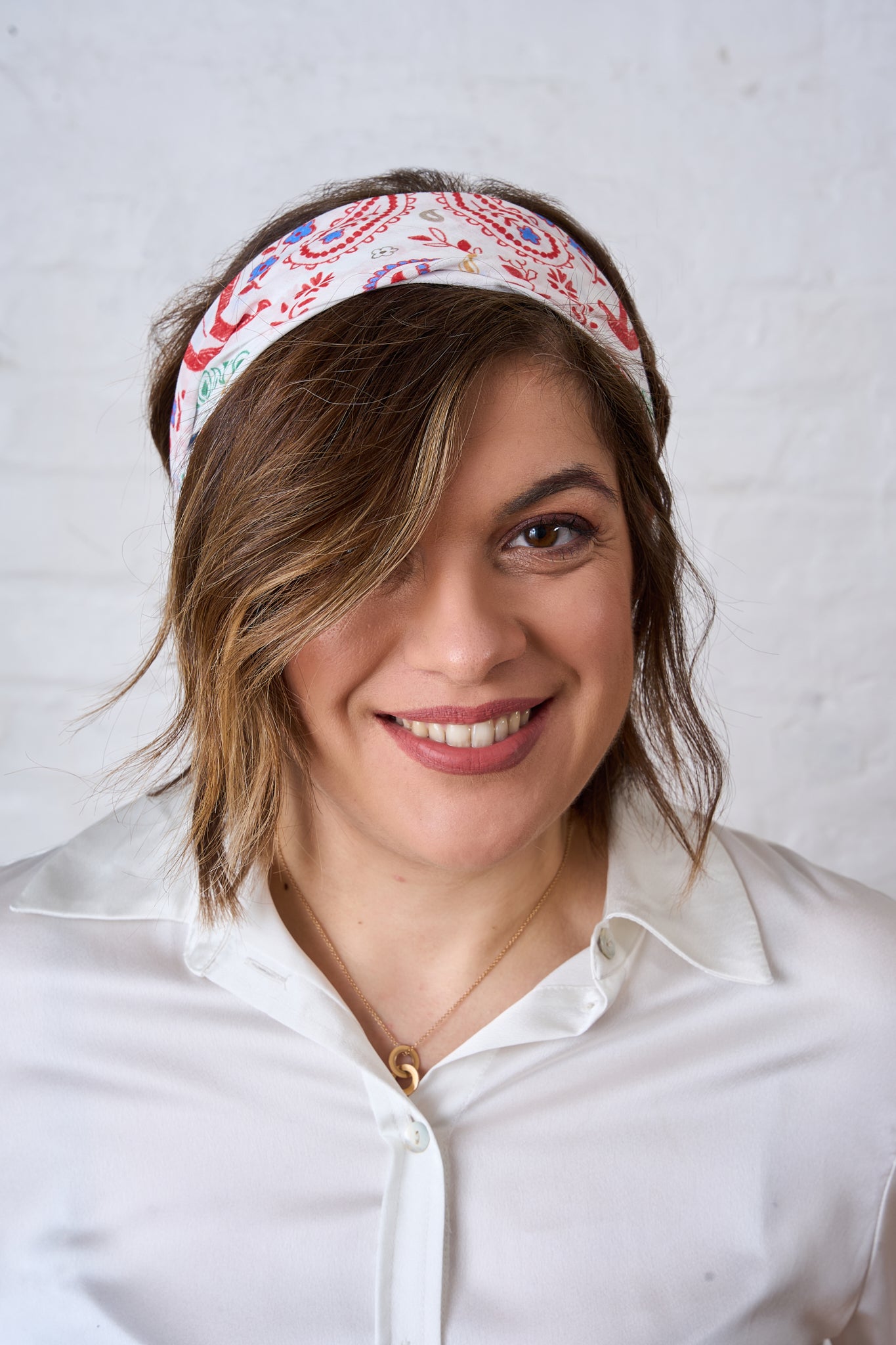 Red Paisley Cotton Bandana Scarf – Square Cotton Neck Scarf (70 × 70 cm)