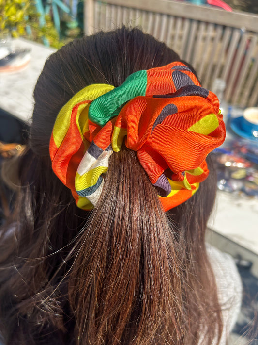 Tropical Silk Scrunchie