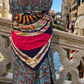VENTAGLIO NOTTE – ITALIAN SILK SQUARE SCARF (90 X 90 CM)