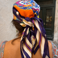 VENTAGLIO NOTTE – ITALIAN SILK SQUARE SCARF (90 X 90 CM)
