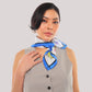 Persian Blue Mixed Emotions Silk Scarf